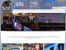 Tablet Screenshot of blackbearcasinoresort.com